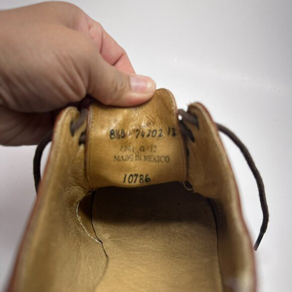 Vintage FRYE All Leather OXFORD Shoes - Lace Up mahogany Casual Loafers Size 8.5 - Picture 4 of 7
